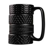 Ujjdwiurgh Divertidas Tazas CeráMica para NeumáTicos, Café con Capacidad 500ML, Cereales para el Desayuno, Té con Leche, Agua, para NeumáTicos Oficina, Regalos Novedosos