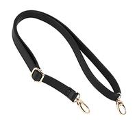 Ujjdwiurgh DIY - Correa de hombro de piel de repuesto, cuerpo ajustable, 140 x 2 cm, color negro