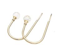 Ujjdwiurgh E Grilletes de Metal en Forma de U Accesorios para Ventanas Retención de Cortinas Alzapaños de Pared Colgador Accesorios para el Hogar