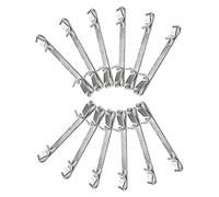 Ujjdwiurgh Early - Clips deslizantes de doble bucle para caja de herramientas de 5 cm (12 unidades)