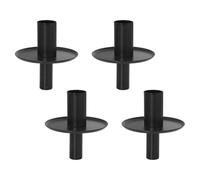 Ujjdwiurgh Elegante centro de mesa para botellas de vino, portavelas cónicos, insertos para botellas de vino, portavelas de hierro, romántico hogar