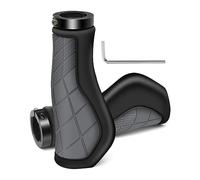 Ujjdwiurgh Empuñaduras ergonómicas de goma antideslizante para manubrio de bicicleta, empuñaduras de manillar de bicicleta para bicicleta eléctrica de 22,2 mm, color gris