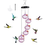 Ujjdwiurgh Encantadoras Campanillas de Viento Comederos para Colibríes Encantadoras Campanillas de Viento Comederos para Colibríes Windchime Comedero para Colibríes,G