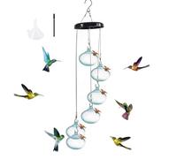 Ujjdwiurgh Encantadoras Campanillas de Viento Comederos para Colibríes Encantadoras Campanillas de Viento Comederos para Colibríes Windchime Comedero para Colibríes,C