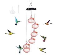 Ujjdwiurgh Encantadoras Campanillas de Viento Comederos para Colibríes Encantadoras Campanillas de Viento Comederos para Colibríes Windchime Comedero para Colibríes,B