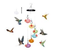 Ujjdwiurgh Encantadoras Campanillas de Viento Comederos para Colibríes Encantadoras Campanillas de Viento Comederos para Colibríes Windchime Comedero para Colibríes,A