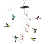 Ujjdwiurgh Encantadoras Campanillas de Viento Comederos para Colibríes Encantadoras Campanillas de Viento Comederos para Colibríes Windchime Comedero para Colibríes,H
