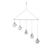 Ujjdwiurgh Encantadoras Campanillas de Viento Comederos para Pájaros Decoración de Jardín Comedero para Pájaros para Exteriores, Comederos para Pájaros en Ventana para Ver