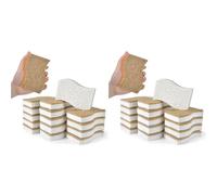 Ujjdwiurgh Esponjas naturales ecológicas para platos, paquete de 30 esponjas de cocina biodegradables con limpiador de coco compostable