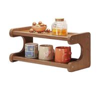 Ujjdwiurgh Estante de almacenamiento de accesorios de té, soporte para matcha, organizador de estación de barra de café, estante de exhibición de tazas de jarabe de café