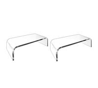Ujjdwiurgh Estante Elevado para Monitor de Computadora, Estante de ExhibicióN AcríLico en Forma de U, Estante de Escritorio, Estante para Computadora PortáTil para Oficina y Hogar
