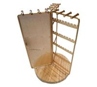 Ujjdwiurgh Estante Giratorio para JoyeríA con Giratorio, Estante para Almacenamiento de Anillos, Pendientes, Collar, Pulsera, Estante para ExhibicióN de JoyeríA