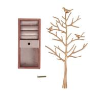 Ujjdwiurgh Estante JoyeríA para Collares PáJaros y Naturaleza, Estante ExhibicióN Collares para Anillos Terciopelo Ligero Lujo, Estante ExhibicióN para Almacenamiento Joyas