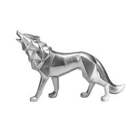Ujjdwiurgh Estatua de lobo con forma de animal, decoración de mesa para el hogar, accesorios de decoración de interiores, sala de estudio, dormitorio, escultura C