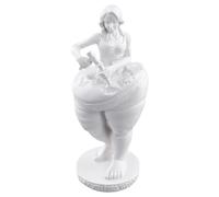 Ujjdwiurgh Estatua decorativa de la diosa adelgazante para perder peso, modelo de escultura para dormitorio, yoga, gimnasio, adorno blanco