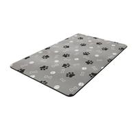 Ujjdwiurgh Estera de AlimentacióN para Mascotas, Estera Absorbente para Comida y Agua para Perros, Sin Manchas, Estera Dispensadora de Agua para Perros de Secado RáPido 30X40Cm,B