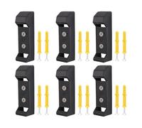 Ujjdwiurgh Expositor de pared para carretes de pesca, soporte de 6 piezas con tornillos, soporte de exhibición para carretes de pesca