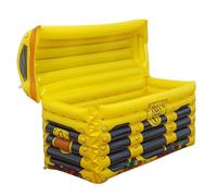 Ujjdwiurgh Exprimidor de bebidas de hielo, caja inflable del tesoro, cubo de hielo, soporte para frutas, divertidas cajas de regalo para fiestas en la playa hawaiana