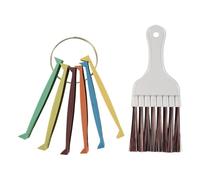 Ujjdwiurgh FCR6 - Juego de peine de aleta de anillo para aire acondicionado, bobinas de condensador evaporador, alisador de peine de aleta de CA