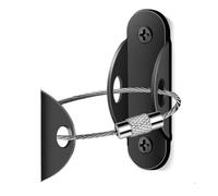 Ujjdwiurgh Fijador antivuelco para muebles, zapatero, estantería ajustable de metal engrosado, fijador antivuelco, negro, fácil de instalar, fácil de usar