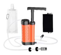 Ujjdwiurgh Filtro de agua personal de emergencia para exteriores, sistema de filtro de 4 etapas, purificador de agua portátil, filtro de agua de supervivencia de emergencia, A