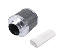 Ujjdwiurgh Filtro de aire de carbono de 4 pulgadas con purificador de aire de carbón, kits de tienda de cultivo, control de olores y ventilación