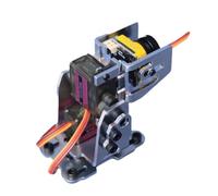 Ujjdwiurgh FPV - Soporte PTZ para cámara modelo de avión, ajustable, aleación de aluminio, accesorio robótico sin servo