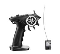 Ujjdwiurgh GA-4H-TX TX4 2.4GHz 4CH Sistema de Radio Transmisor Controlador Control Remoto W/Receptor para Coche RC Barco Tanque Crawler