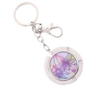 Ujjdwiurgh Gancho plegable para bolso de mano, gancho para puerta, mesa, aleación de zinc, lirio