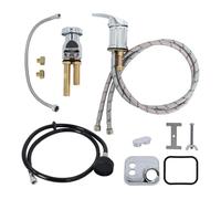 Ujjdwiurgh Grifo de cuenco de champú, kit de manguera de champú para grifo de fregadero con pulverizador, juego de manguera rociadora para fregadero de peluquería