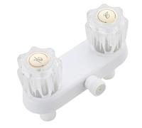 Ujjdwiurgh Grifo de ducha para baño, válvula mezcladora, control de doble perilla, accesorios de ducha para RV exterior e interior