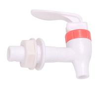 Ujjdwiurgh Grifo de repuesto para grifo de drenaje de plástico, color blanco y rosa