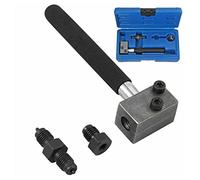 Ujjdwiurgh Herramienta de ensanchamiento de línea de freno, herramienta de doble ensanchamiento de línea de freno automotriz, herramienta de ensanchamiento de 4,75 mm, escariador de tubo de freno