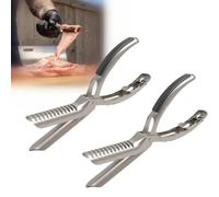 Ujjdwiurgh Herramienta de extracción de membrana de nervadura de acero inoxidable, kit de extracción de membrana, diseño ergonómico