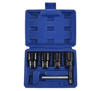 Ujjdwiurgh Herramienta de extracción de tuercas de lengüeta, juego de 6 extractores de tuercas de llanta de 1/2 pulgada, herramienta de extracción de tuercas de bloqueo