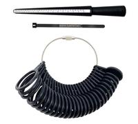 Ujjdwiurgh Herramienta de MedicióN de TamañO de Anillo, Calcula RáPidamente 4 TamañOs, Barra de TamañO de Anillo Protectora para JoyeríA para Hombres y Mujeres