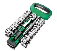 Ujjdwiurgh Herramienta de reparación de automóviles, herramientas de mano, 21 piezas, juego de llaves de carraca, llave de carraca, llave de reparación automática de 3/8