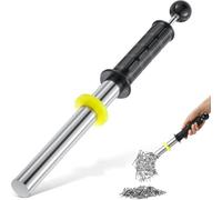 Ujjdwiurgh Herramienta magnética para recoger con mango de liberación, varita magnética, colector de virutas magnético para clavos, cortes de metal y virutas