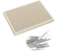 Ujjdwiurgh Herramientas para hacer joyas con agujas, panel rectangular de panal, herramientas para hacer joyas, bloque de soldadura