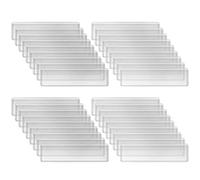 Ujjdwiurgh Holders - Etiqueta adhesiva transparente para estantes de 1.2 x 4.3 pulgadas, bolsillos para tarjetas, cajones para supermercado (paquete de 60)