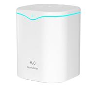 Ujjdwiurgh Humidificadores para dormitorio, humidificadores de niebla fría de 2.2 L para dormitorio, humidificador de escritorio portátil USB, ultrasónico silencioso, color blanco, fácil de instalar