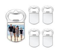 Ujjdwiurgh ImáN de Nevera para SublimacióN, Abridor de en, Regalos FotográFicos Personalizados, Transferencia de para Recuerdos de Fiesta, Boda, 5 Piezas
