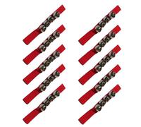 Ujjdwiurgh Instrumento de Percusión Orff Rojo, Campana de Mano, Campana de Pie, Campana de Mano para Actuación de Danza