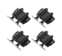 Ujjdwiurgh Interruptor de rebote automático con imán de doble apertura, cierre silencioso para muebles, gabinetes, cajones, fácil de instalar, fácil de usar, color negro
