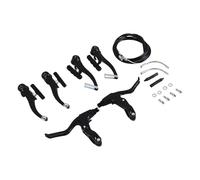 Ujjdwiurgh Juego completo de bicicleta de montaña, freno en V + cables exteriores + palanca + cable de freno delantero y trasero, accesorios de freno de bicicleta