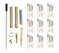 Ujjdwiurgh Juego de 10 bolígrafos de punta redonda con recambio de cobre, suministros de giro para la fabricación de bolígrafos, profesores de aula