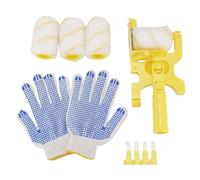 Ujjdwiurgh Juego de 11 pinceles de rodillo de pintura, multifuncionales, de mano, de corte limpio, herramienta portátil para mejorar el hogar