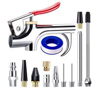 Ujjdwiurgh Juego de 13 herramientas de soplado de boquilla de aire de conexión de 2 vías, con ajuste rápido estándar de 1/4 pulgadas para inflado de aire y reemplazo de desempolvado