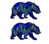 Ujjdwiurgh Juego de 2 piezas de mosaico de cadena de montaña, divertido girasol, hongos, vidrieras, kit de mosaico de vidrieras, fácil de usar, A