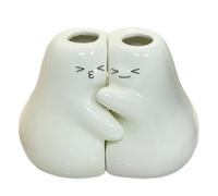 Ujjdwiurgh Juego de 2 soportes de cerámica para cepillo de dientes para baño, encimera, hogar, oficina, mesa, bonito soporte para cepillo de dientes